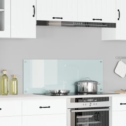 vidaXL Płytka Ścienna do Kuchni Biała Szkło 110 x 40 cm Trwała