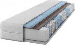 Materac IZER 100x190 24 cm |Dwustronny H3 i H4|7 stref |Rdzeń ze sprężyn kieszeniowych |KOKOS |Masująca pianka|Pikowany pokrowiec