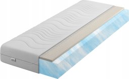 Materac piankowy Aqua + Lateks 80x190 16cm | LATEX | Dwustronny H2/H3 | Pikowany pokrowiec |