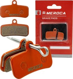 Okładziny, klocki hamulcowe Meroca MS-01E, półmetaliczne (4-tłoczkowe) (D02S, D03S)