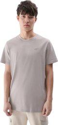 Koszulka męska 4F M2074 szara 4FWSS25TTSHM2074 26S XL