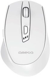 OMEGA MOUSE MYSZ BEZPRZEWODOWA WIRELESS RECHARGEABLE USB-C WHITE [46036]