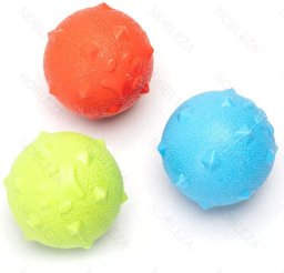 Piłka 6cm dla psa zabawka z piszczkiem diamentowym wzorkiem wytrzymała