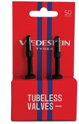 Zaworki tubeless VREDESTEIN TUBELESS VALVES 50mm, Czarne (NEW)