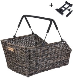 Basil Kosz na tylny bagażnik BASIL CENTO RATTAN LOOK MIK, MIK System (ready to go) wodoodporny nature brown