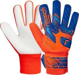 Rękawice bramkarskie Reusch Attrakt Starter Solid Junior pomarańczowo-niebieskie 5572514 2290 6,5