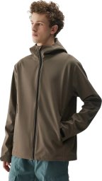 Kurtka męska softshell 4F M324 brązowa 4FWSS25TSOFM324 81S L