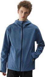 Kurtka męska softshell 4F M324 denim 4FWSS25TSOFM324 32S XL