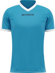 Koszulka Givova Revolution Interlock błękitno-biała MAC04 0503 3XS