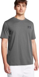 Koszulka męska Under Armour Sportstyle Left Chest SS szara 1326799 025 2XL