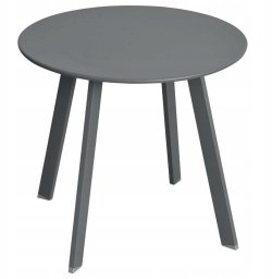 Okrągły stolik ogrodowy SAONA, metalowy, Ø 50 cm