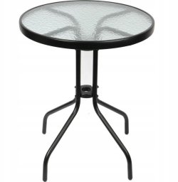 Okrągły stolik ogrodowy SAONA, metalowy, Ø 70 cm