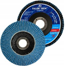 TARCZA LISTKOWA DO SZLIFOWANIA CYRKONOWA INOX 125mm P40 FALON TECH