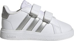 Buty dla dzieci adidas Grand Court 2.0 CF biało-srebrne GW6526 20