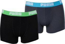 Bokserki dla dzieci Puma Basic Boxer 2P czarne, szare 935454 01 128cm
