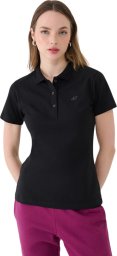 Koszulka damska polo 4F F365 czarna 4FWMM00TPTSF365 20S 2XL