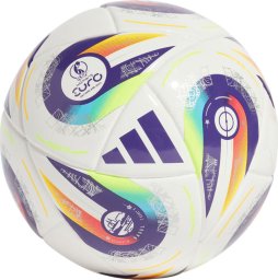 Piłka nożna adidas Women's Euro25 Mini biało-fioletowa JH1271 1