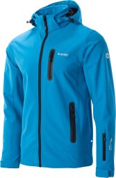 Męska kurtka przejściowa softshell membrana 10000mm Nikos II niebieska rozmiar XXL