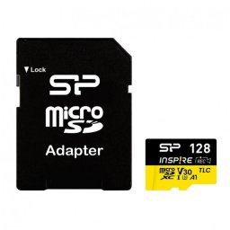 silicon power Karta pamięci microSDXC Inspire 128GB UHS-I U3 A1 V30 4K TLC