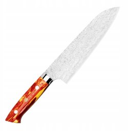Takeshi Saji Red Turquoise R2 Nóż Santoku 18 cm LIMITED