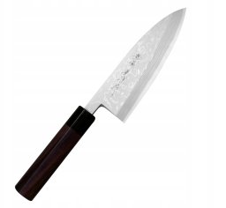 Hideo Kitaoka Shirogami Satin Nóż Deba 16,5 cm