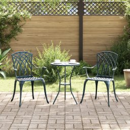 vidaXL Krzesło na zewnątrz Zielone Aluminium 53 x 51 x 88,5 cm