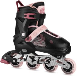 Rolki Nils Extreme NA13808 rekreacyjne regulowane czarno-różowe r. 38-41