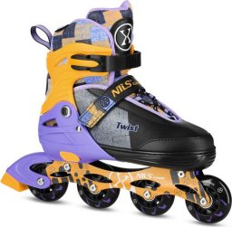Rolki Nils Extreme NA13810 rekreacyjne regulowane fioletowe r. 31-34