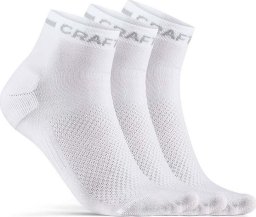 Skarpety za kostkę Craft Core Dry MID 3 pary białe rozmiar 40/42