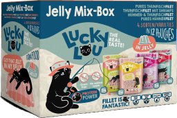 Lucky Lou Karma Dla Kota Jelly-Mix-Box Saszetki 12x70g