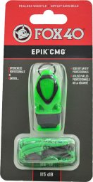 Gwizdek Fox 40 Epik CMG neon zielony ze sznurkiem 8803-1408