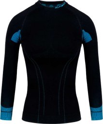 Bluza termoaktywna damska Alpinus Tactical Base Layer czarno-niebieska GT43210 S