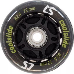 Kółka do rolek łyżworolek Coolslide świecące LED Wheel 72mm czarne 4 sztuki