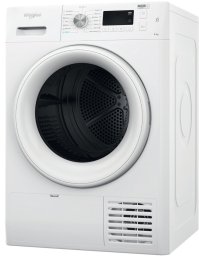 WHIRLPOOL Dryer FFT M11 82 EE R, 8kg, A++, Gylis 64,9 cm, Heat pump