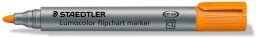 Staedtler Marker Lumocolor do tablic flipchart, okrągły, pomarańczowy, Staedtler