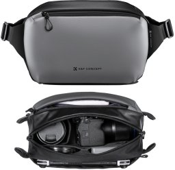 Torba K&F Concept Alpha Sling Bag Torba fotograficzna 10 L szara