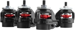 Oplite OPLITE Feststellbare Lenkrollen für R8 Cockpit black retail