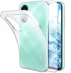 Hello Case ETUI DO OPPO A78 5G / A58 5G OBUDOWA CASE SILIKON SLIM POKROWIEC SZKŁO 9H