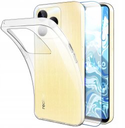 ETUI DO REALME C53 4G / C51 / NOTE 50 CASE SILIKON SLIM CLEAR VIEW   SZKŁO