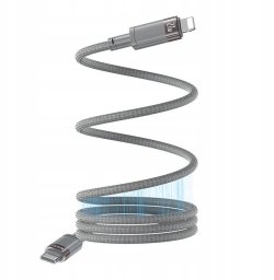 yesido Magnet. Kabel CA172L 27W C/iP 1m 3A, GRAY / SZARY