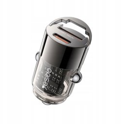 yesido Ład. sam. Y68 PD 30W USB-A+C BLACK / CZARNY