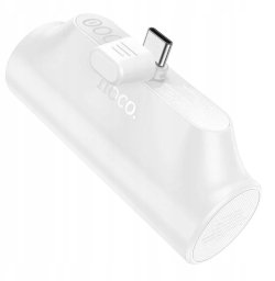 HOCO powerbank 3000 mAh z wbudowanym złączem Typ C J147 biały