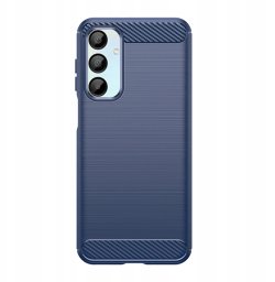 Etui silikonowe Carbon Case do Samsung Galaxy A16 / A16 5G - niebieskie