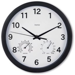 Zegar cienny Malta 25cm Czarny
