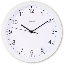 Zegar cienny Elba 25 cm Biały