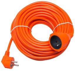 98-756# Przedłużacz sieciowy pr-160 1-gniazdo z uziemieniem 20m pomarańczowy (3x1,5mm)