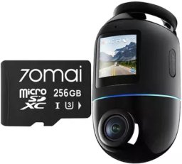 Wideorejestrator 70mai 70mai Omni X800 4K Czarna + karta 70mai SD 256GB