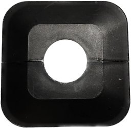 Rozeta dzielona czarna Fi16 (tworzywo sztuczne)
