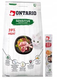 Ontario Cat Sensitive/Derma 2kg (Jautrioms)