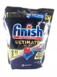Tabletki do zmywarki FINISH Ultimate All in One, 61 szt., lemon